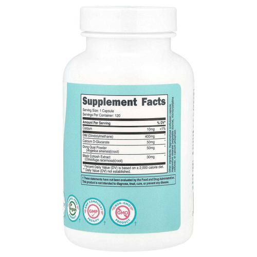 Nutricost, Women, DIM с D-глюкаратом кальция и дудником китайским, 120 капсул