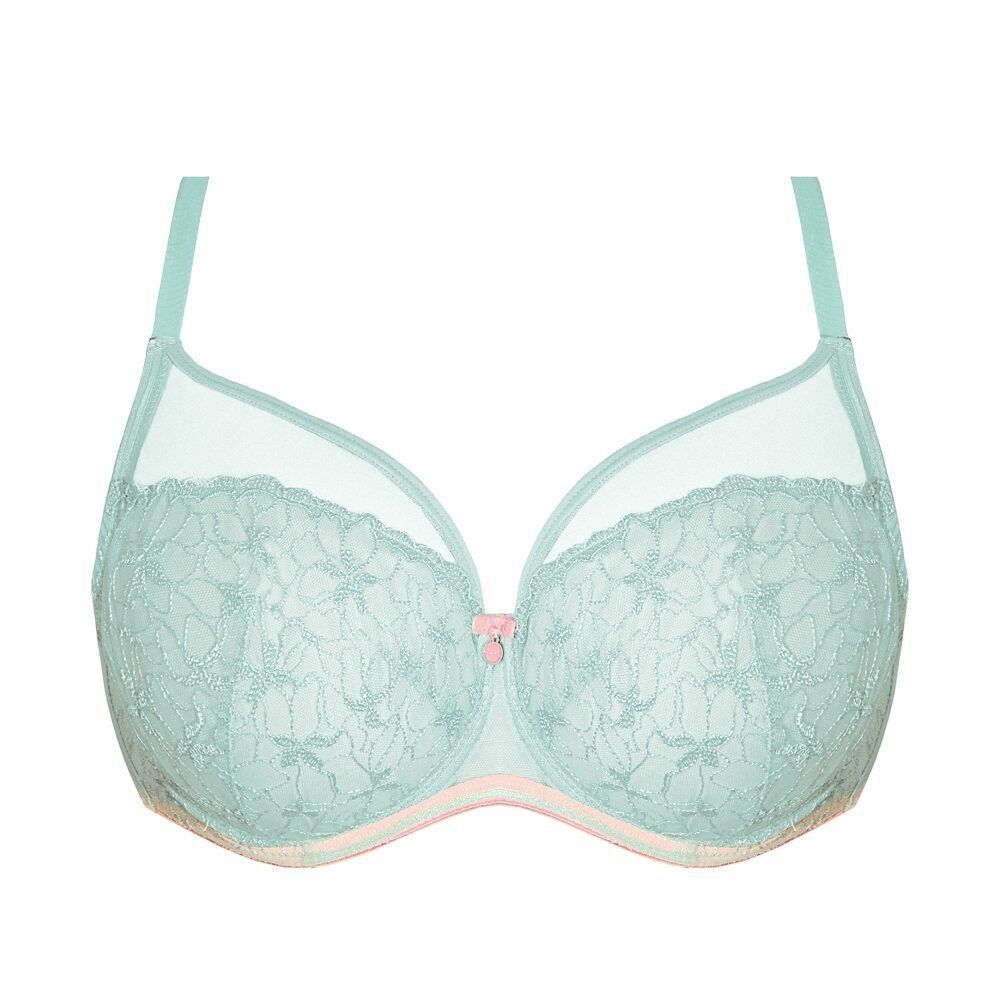 Бюстгальтер Leocadia с мягкой кружевной чашкой (Размер: 85F) (Цвет: аквамариновый)