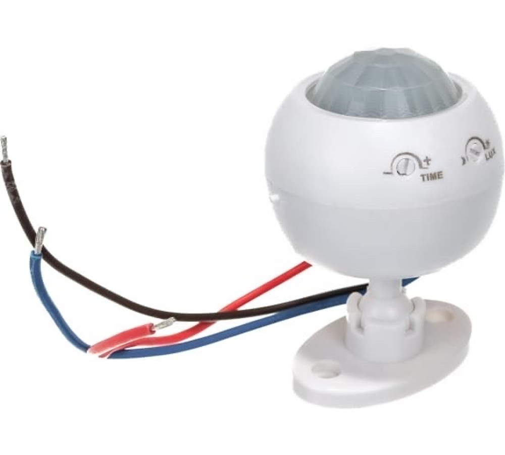 Датчик движения 1200W 8m 120°(гориз.) 360°(верт.) белый, SEN16/ES-P27A Feron 22074