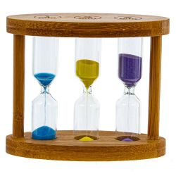 GAEM Часы песочные (1/3/5 мин.), L11 W5 H9 см, 3в.