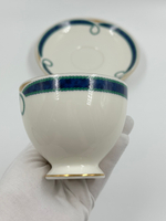 Чайная пара с сине-зелёной каймой Givenchy by Yamaka