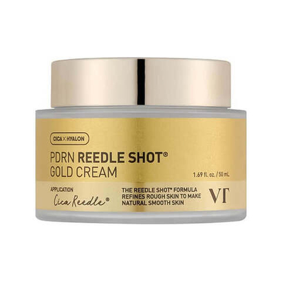 VT Cosmetics PDRN Reedle Shot Gold Cream омолаживающий крем с золотом и ПДРН
