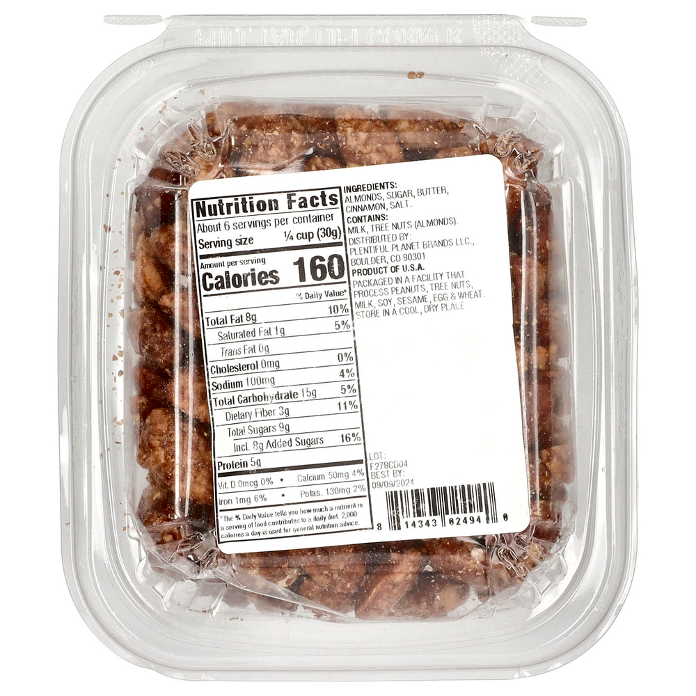 Made With, Миндаль с корицей и ирисом, 184 г (6,5 унции)