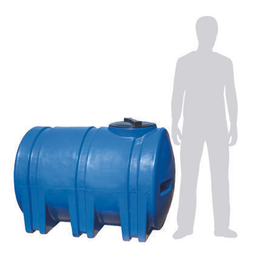 Бочка Экогрупп ДВ 600 л. (580 л.) горизонтальный (850x800x1280см;синий) - арт.561095