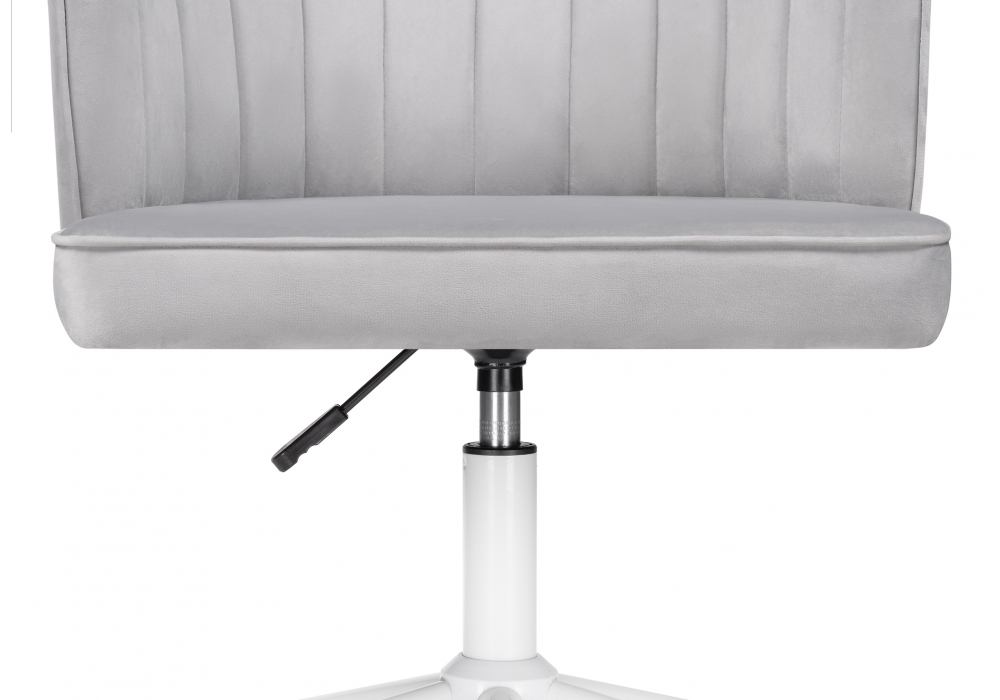 Офисное кресло Woodville Дэни светло-серый, белый, ножки белые