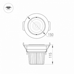 Встраиваемый светильник Arlight LTD NARROW 032618