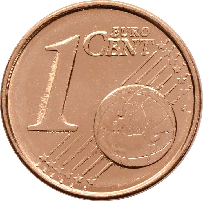 1 евроцент 2010 Греция (1 euro cent)