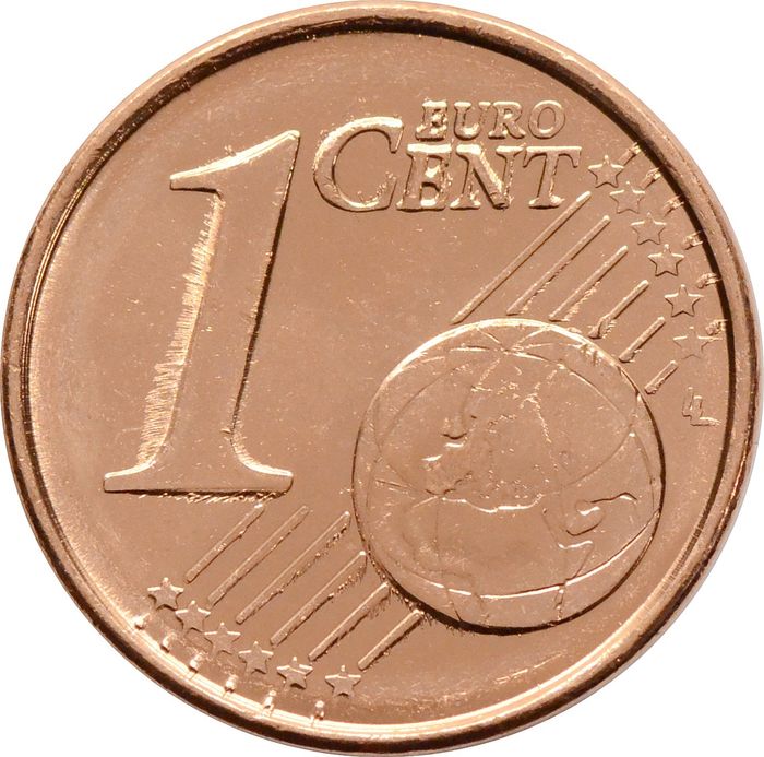 1 евроцент 2010 Греция (1 euro cent)