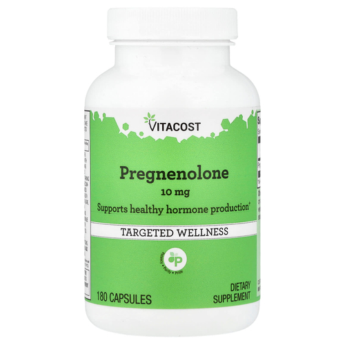 Vitacost, Pregnenolone, 10 mg, 180 Capsules