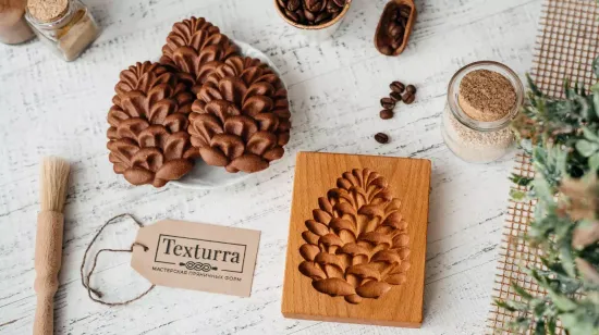 Рецепт кофейного печенья с узором