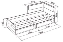 Детская «Колледж» (ясень шимо темный/светлый), ЛДСП 16 мм, Мебельсон