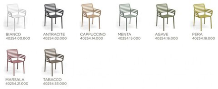 Кресло пластиковое Nardi Doga, грушевый