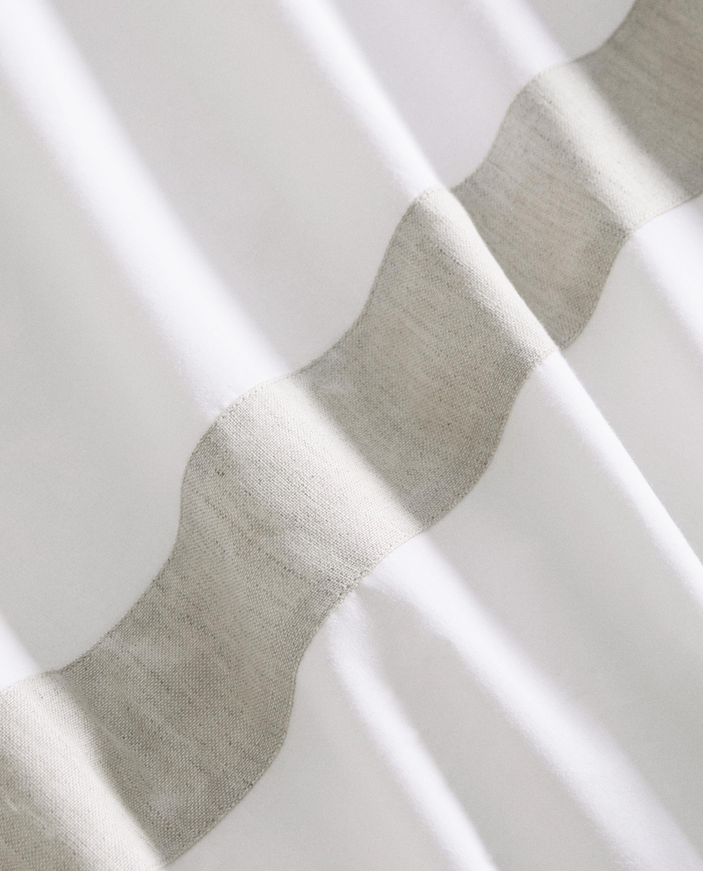 Пододеяльник Zara Home, хлопок 95%, лён 6%, однотонный, 9136/088