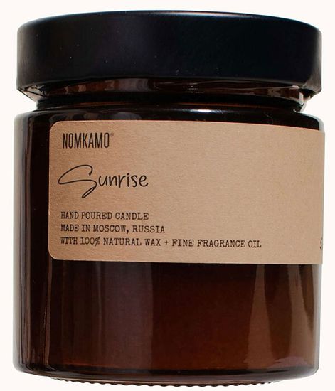 SUNRISE свеча в янтарной банке, Nomkamo