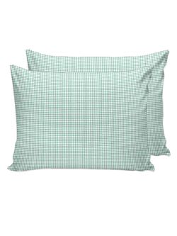 Наволочка комплект 2шт Сказка "Зеленая клеточка" 40х60 см, перкаль