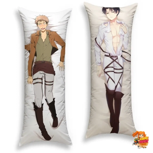 Дакимакура Атака титанов Леви Аккерман и Жан Кирштейн