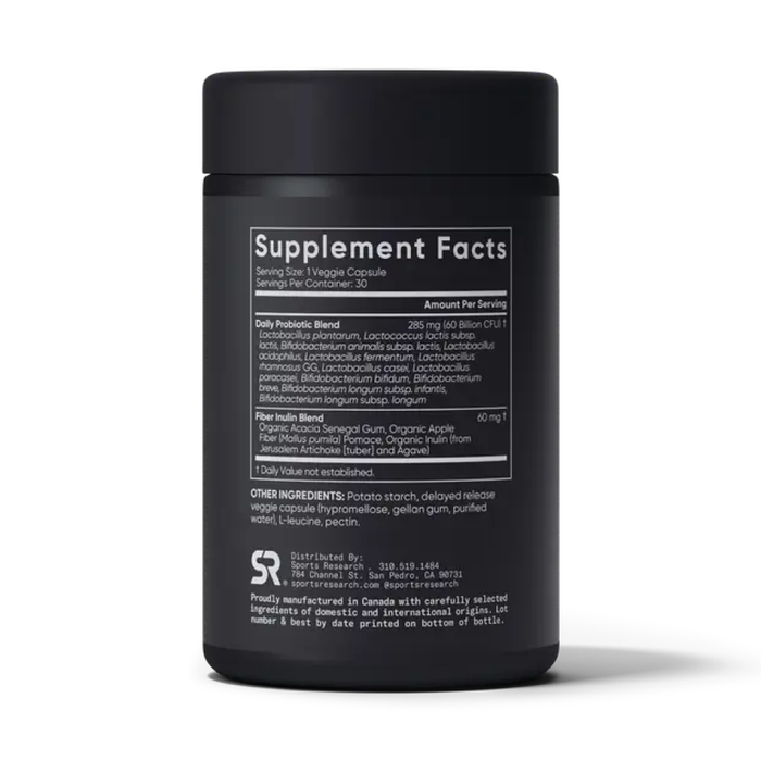 Пробиотический комплекс 60 миллиардов КОЕ, Probiotic 60 Billion, Sports Research, 30 вегетарианских капсул 2