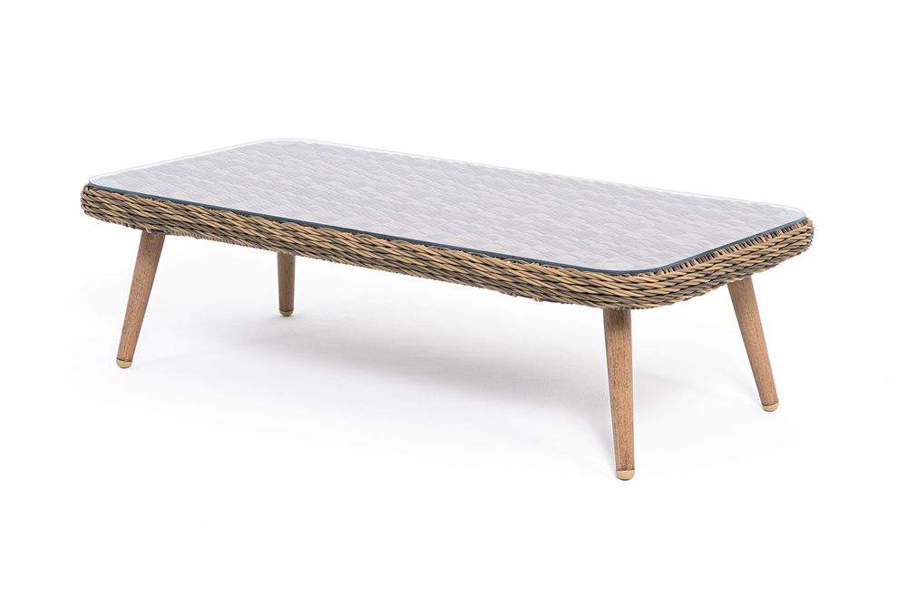 "Прованс" столик журнальный из ротанга, цвет соломенный