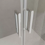 Душевая дверь BelBagno LUCE-BF-2 140 стекло прозрачное/профиль хром
