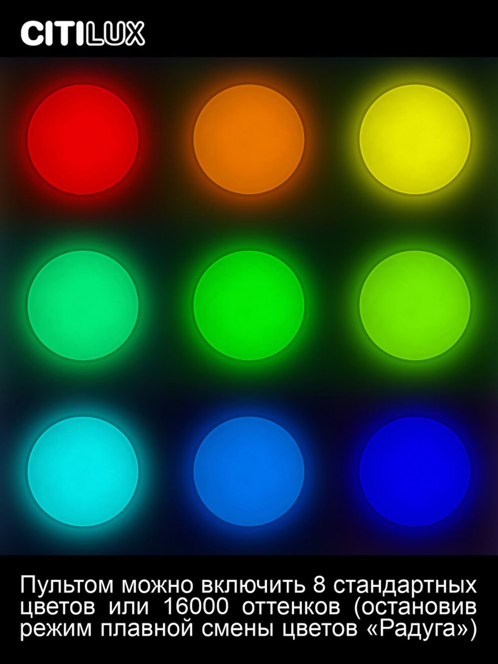 Citilux Лаконика CL725900G LED RGB Светильник с пультом