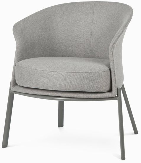 Кресло Wally Metal серое 