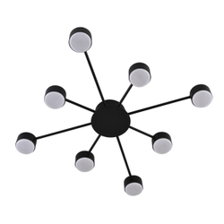 8344/8C COMFI LN26 251 черный, металл Люстра GX53 LED 8*7W 220V TORINA