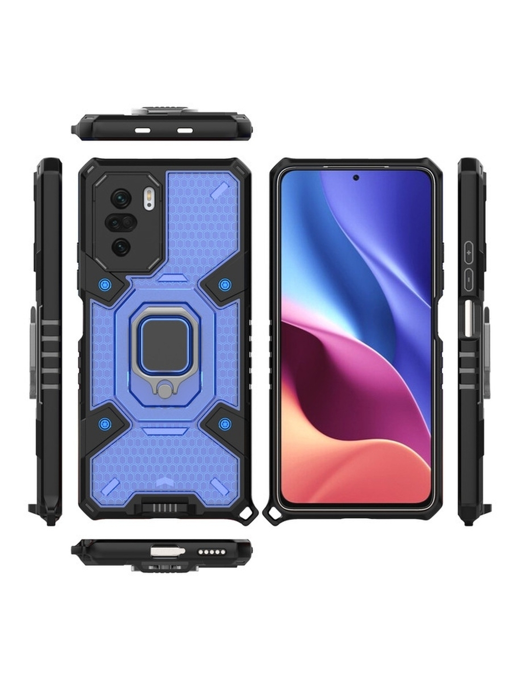 Противоударный чехол с Innovation Case c защитой камеры для Xiaomi Poco F3 / Redmi K40 (Pro) / Mi 11i