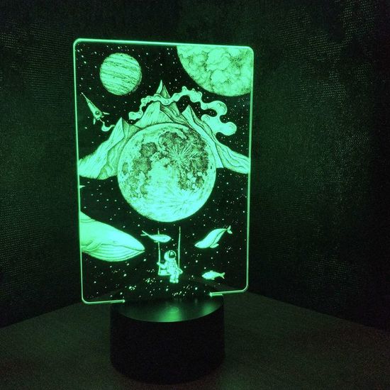 Настольная 3D лампа Мир снов