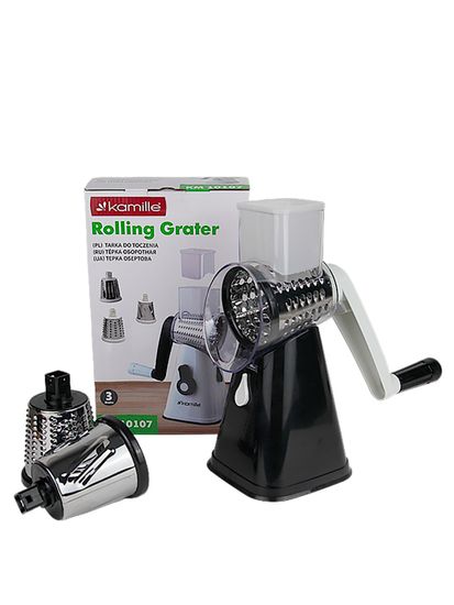 Тёрка универсальная механическая 3 в 1 Kamille KM 10107 на вакуумной присоске