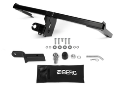 Фаркоп под квадрат c электрикой Smart для Lada Vesta CNG (Лада Веста ЦНГ) седан 2017-н.в., шар E, 900/75 кг, F.6017.004