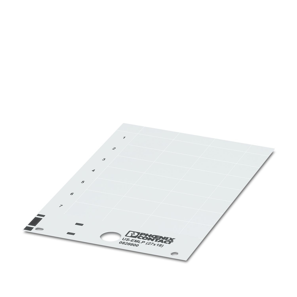 0830100 - US-EMLP (27X18) CUS - Пластиковая табличка