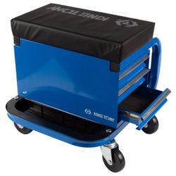 KING TONY (87C34-3B-B) Сиденье на колесах ремонтное с 3-мя ящиками