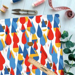 Ткань премиум таффета осенний бриз