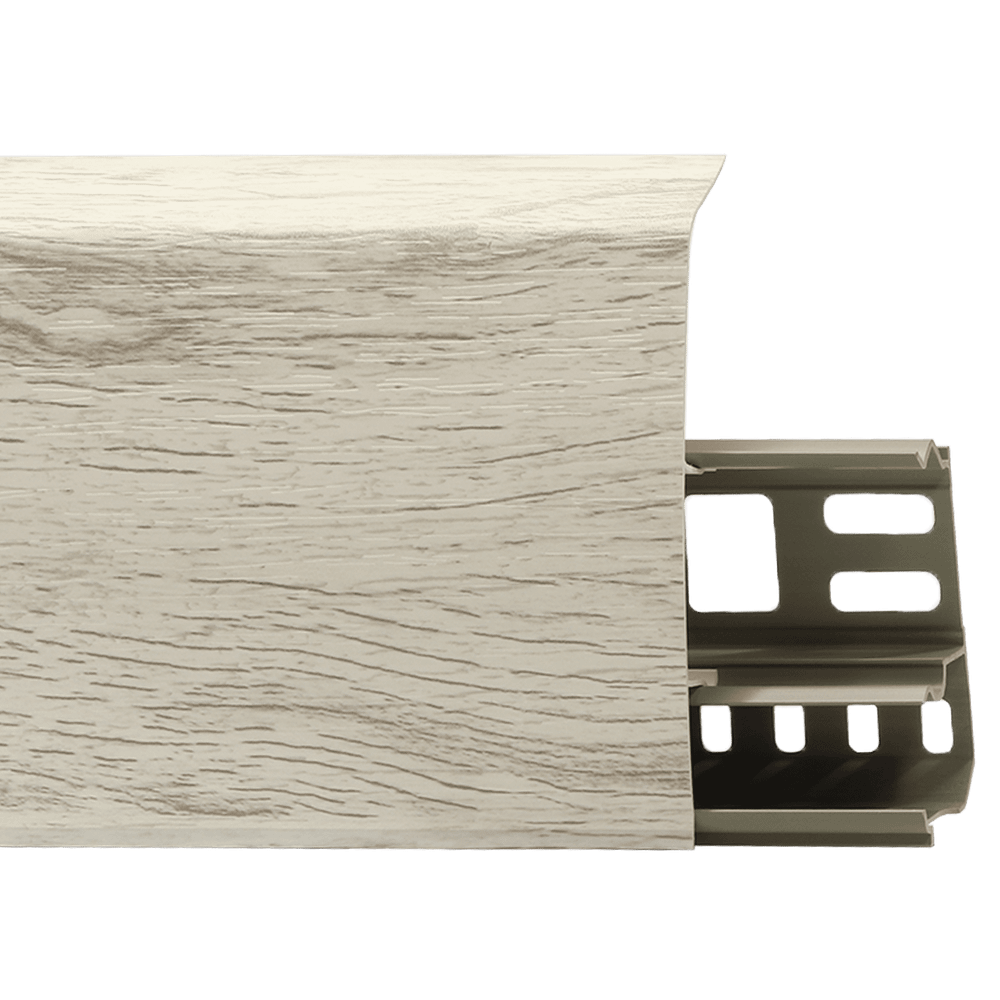 Плинтус LinePlast 85х2200 с монтажной планкой