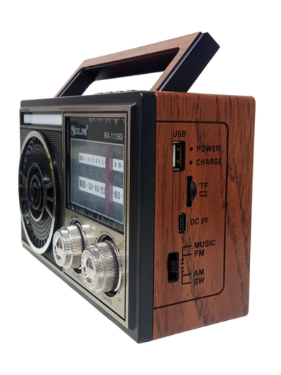 Радиоприемник с MP3 плеером и Bluetooth TWS AC/DC RX-1139D