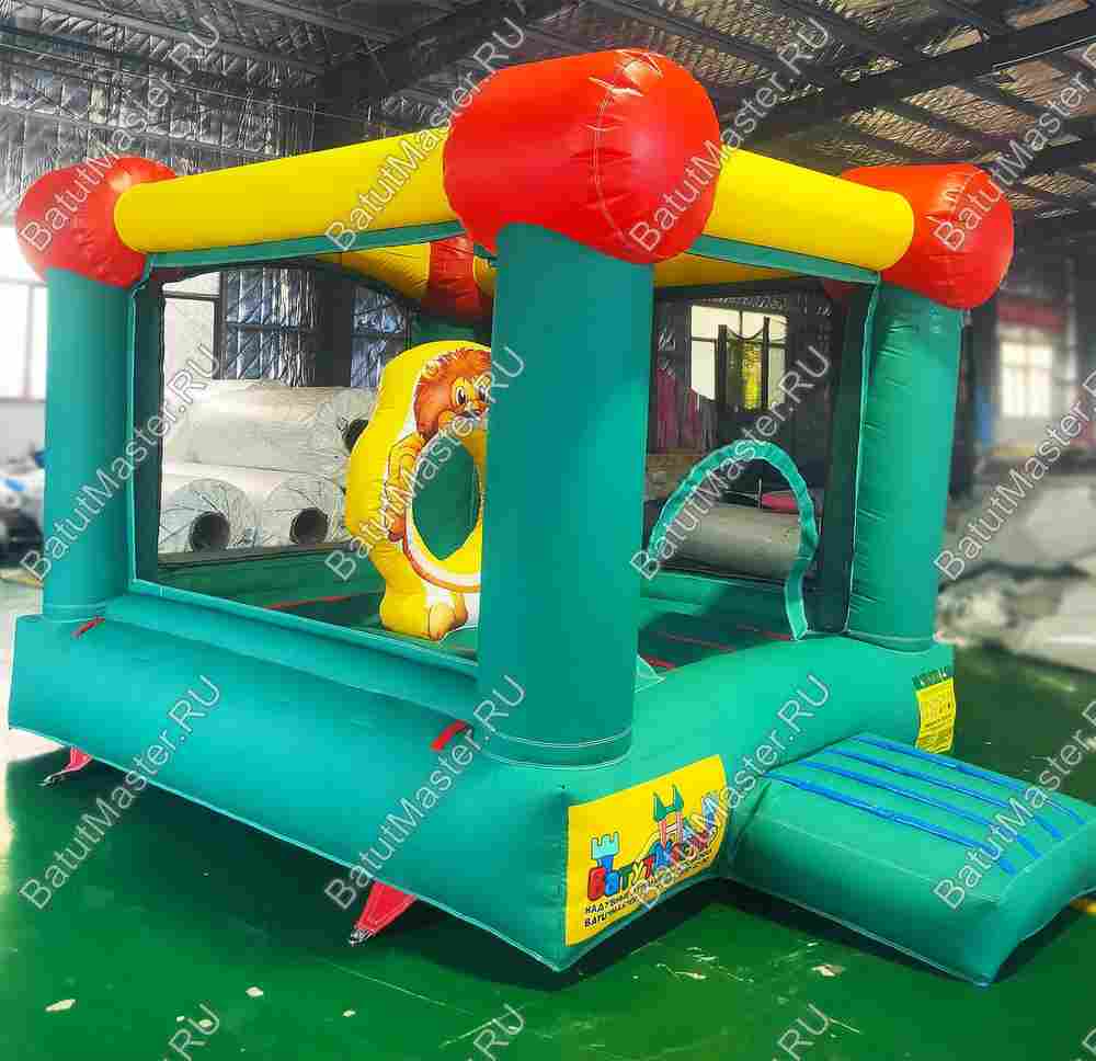 Детский надувной батут "Мини-замок" с горкой 2,8*2,1*1,7 м