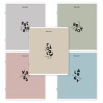 Тетрадь А5, 48 л., BRAUBERG, скоба, клетка, матовая ламинация, "Однотонный_Пастель_2", (микс в спайке), 405336