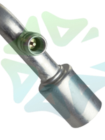 Фитинг RC-U07345 соединительный со стаканом под обжимку 5/8" и заправочным портом L 18 мм G10 №10 #10 13 мм