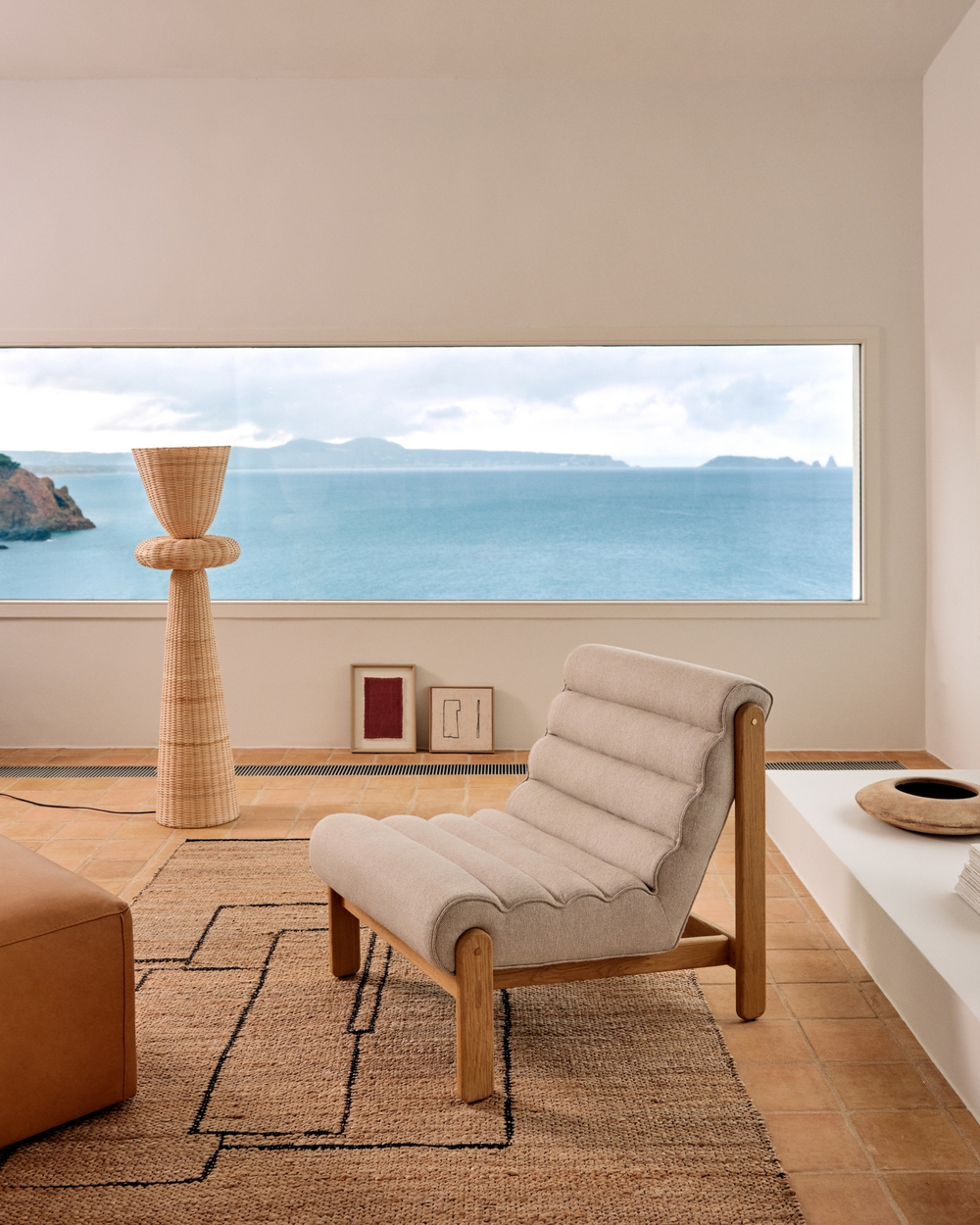 Ковер Velira из джута с графическим рисунком 160 x 230 см