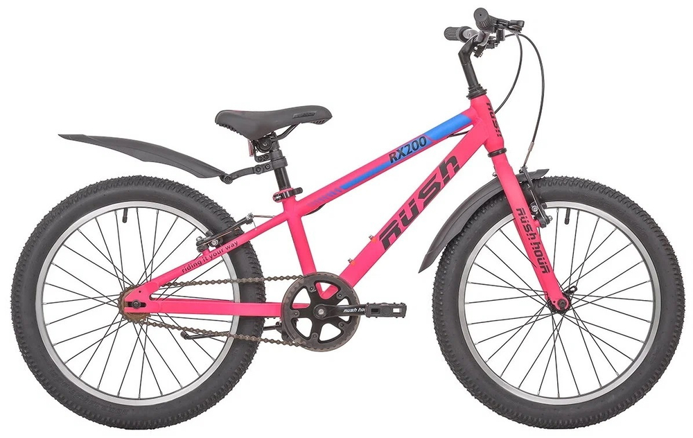 Велосипед 20" RH RX 200 V-brake ST р.11" 1ск. розовый