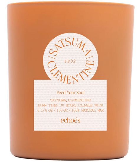 Satsuma Clementine, свеча Feed your soul collection, Echoes