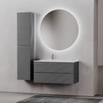 Тумба с раковиной Sancos Folk 100 см FL100LGS grey soft
