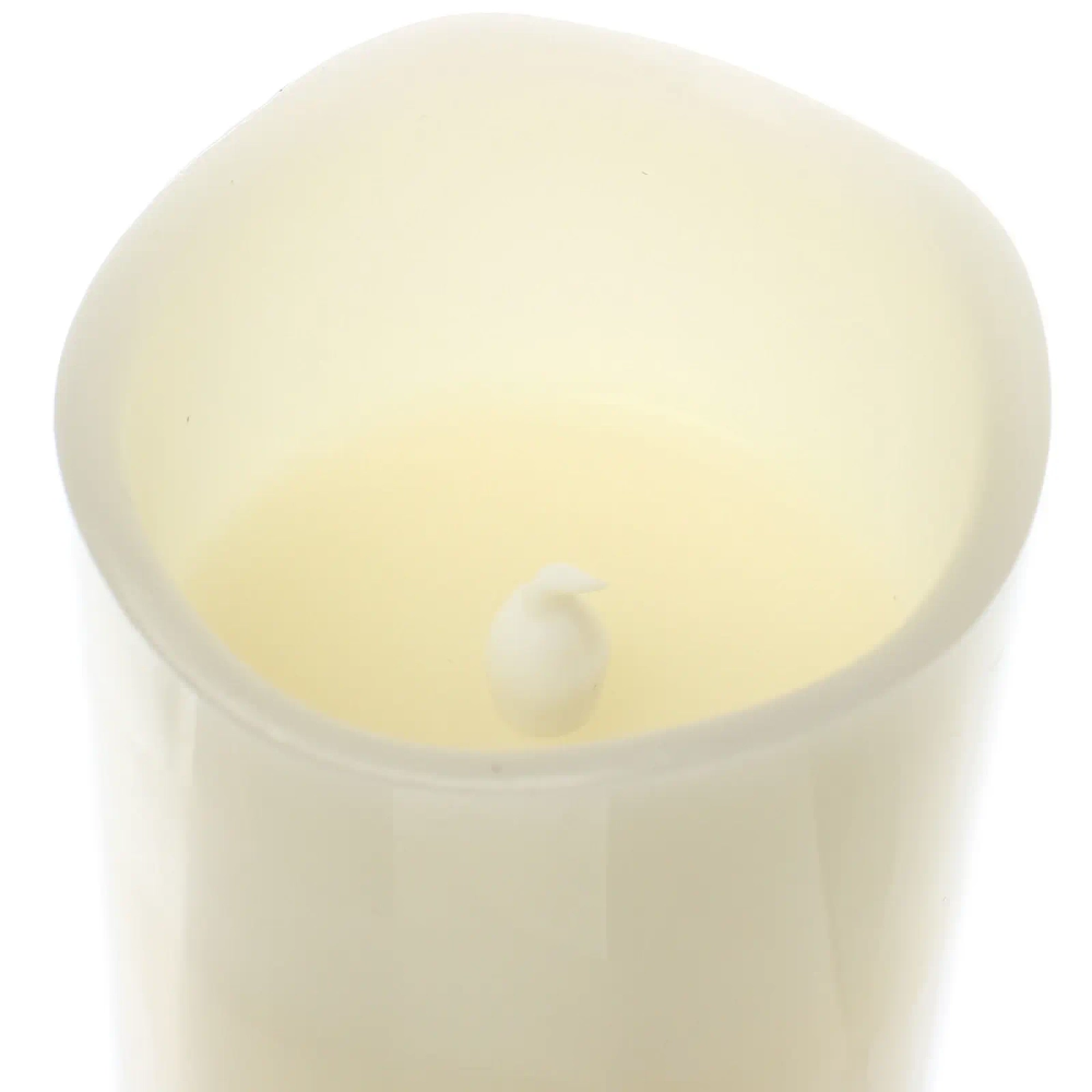 Сувенир с подсветкой «Свеча восковая - Звездная» 7,5*10 см - облита воском (работает от батареек 3 ААА)