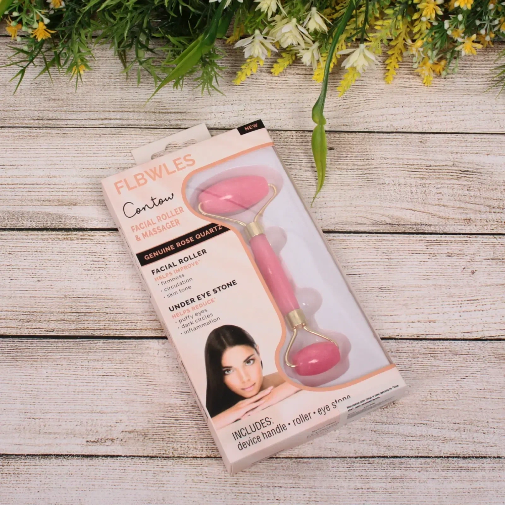 Массажер для лица и шеи декольте «Gua sha», цвет розовая вуаль