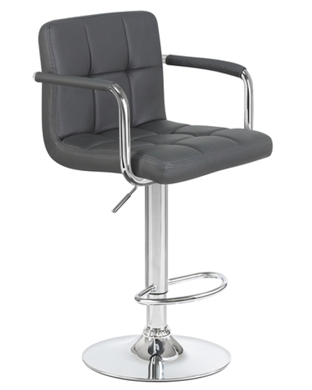 Стул барный DOBRIN KRUGER ARM, серый