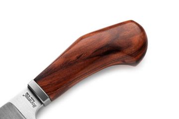 Нож фиксированный Lion Steel Willy - сталь М390, рукоять дерево Сантос, ножны кожа