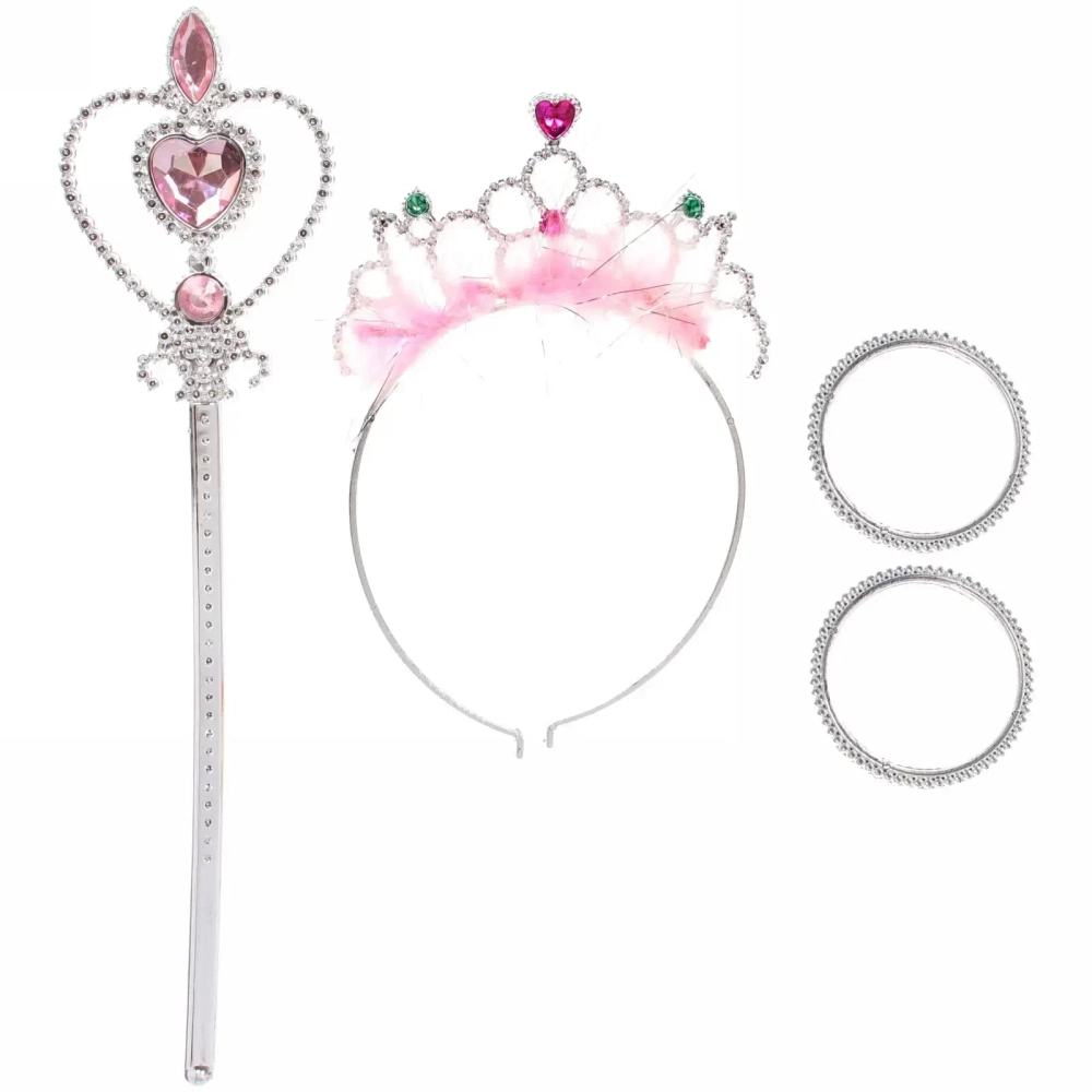 Набор карнавальный «Снежная принцесса» (ободок, палочка, браслет), микс цветов