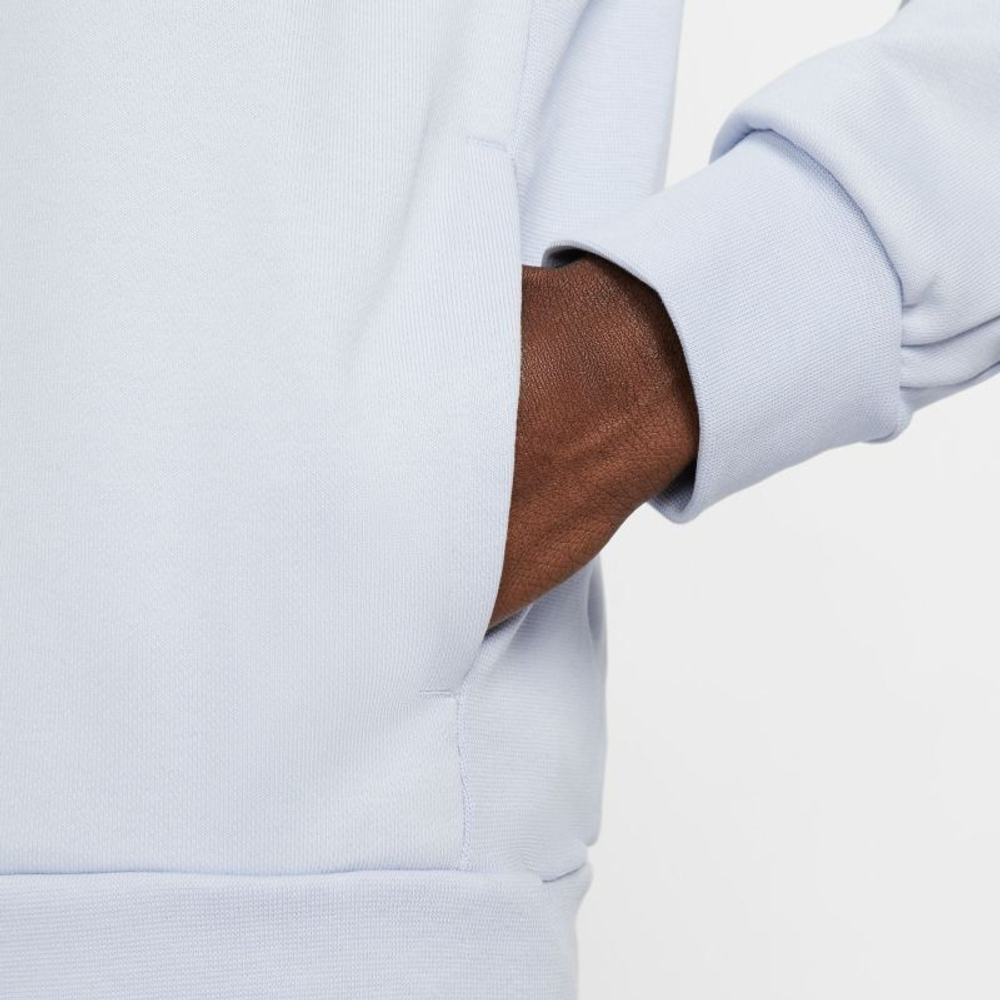 Мужская теннисная кофта Nike Court Fleece Tennis Hoodie - blue whisper