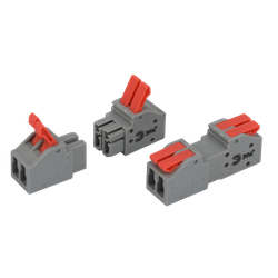 Клемма ЭРА NO-225-403 проходная разъёмная 222-2412R с рычагами 2 полюса 0.08-2.5/4 мм2 (упаковка 20 шт.)