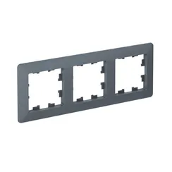 ATLASDESIGN AIR 3-постовая РАМКА, ГРИФЕЛЬ/дымчатый черный